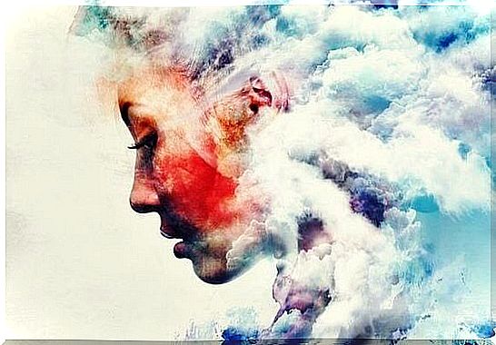 Girl in clouds