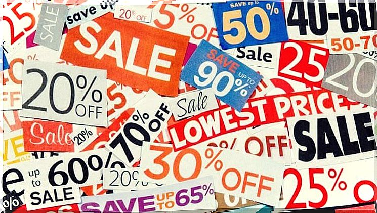 Sale stickers and signs