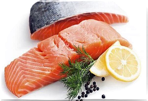 Salmon with vitamin D